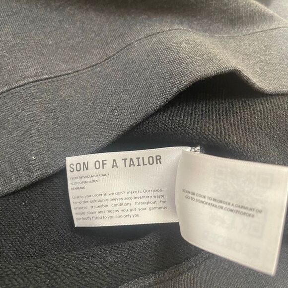 Son Of A Tailor Dark Grey Sweatshirt Size L/XL See Measurements - Picture 5 of 7